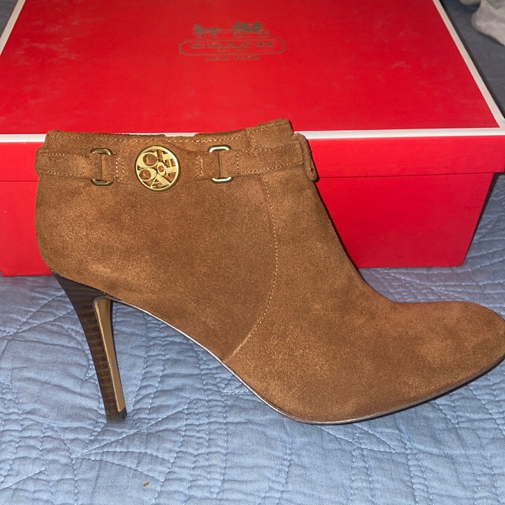Worn a few times. Gorgeous suede